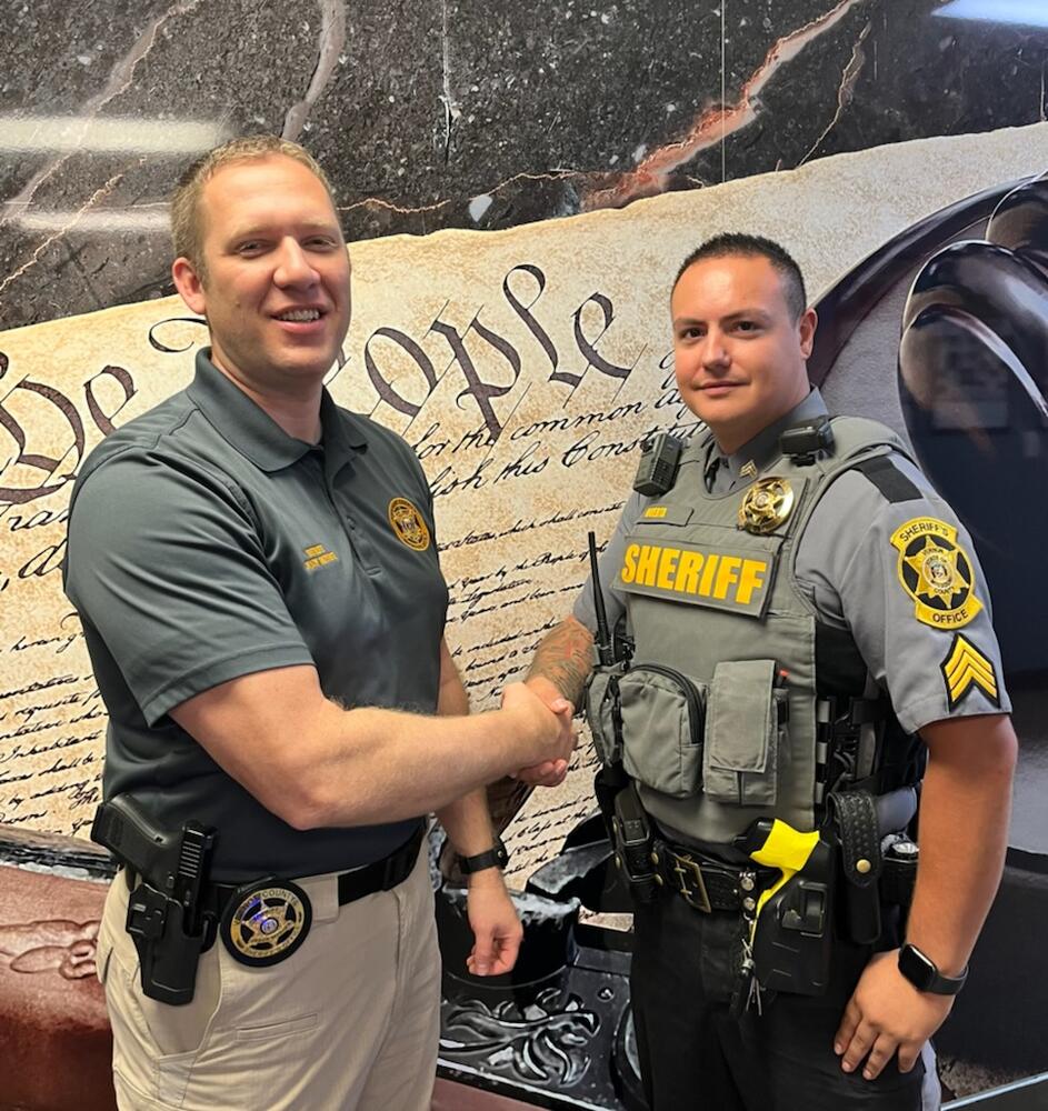 Deputy Zesar Huerta promoted to Sergeant